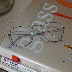 Ray-Ban Frank silver wire frame rb3857v eyeglasses